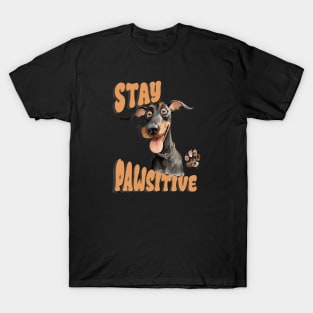 Stay Pawsitive Dog T-Shirt